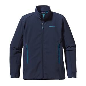 PATAGONIA Navy Blue M's Adze Hybrid Full Zip Outdoor Windbreaker Jacket Medium
